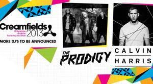 PRODIGY AND  CALVIN HARRIS TO HEADLINE CREAMFIELDS ABU DHABI 2013