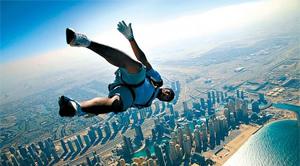 HOLLYWOOD STAR WILL SMITH GOES SKYDIVING IN DUBAI 