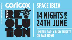 Carl Cox announces longest ever season at Space!