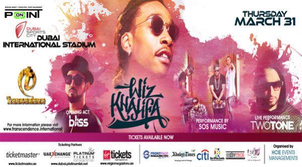 Wiz Khalifa Is Back in Dubai March 31st!