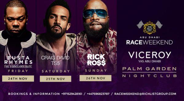 3 International Superstars Busta Rhymes, Craig David, Rick Ross perform live