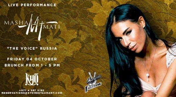 Masha Mati LIVE at KYO | Friday Brunch