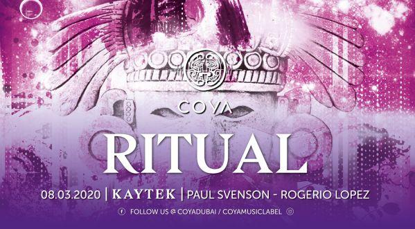 COYA Ritual, Guest DJ Kaytek, March 8, 2020
