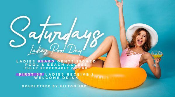 Saturday ladies pool day at Doubletree by Hilton JBR