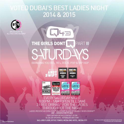 Girls Don’t Q Part II: SATURDAYS