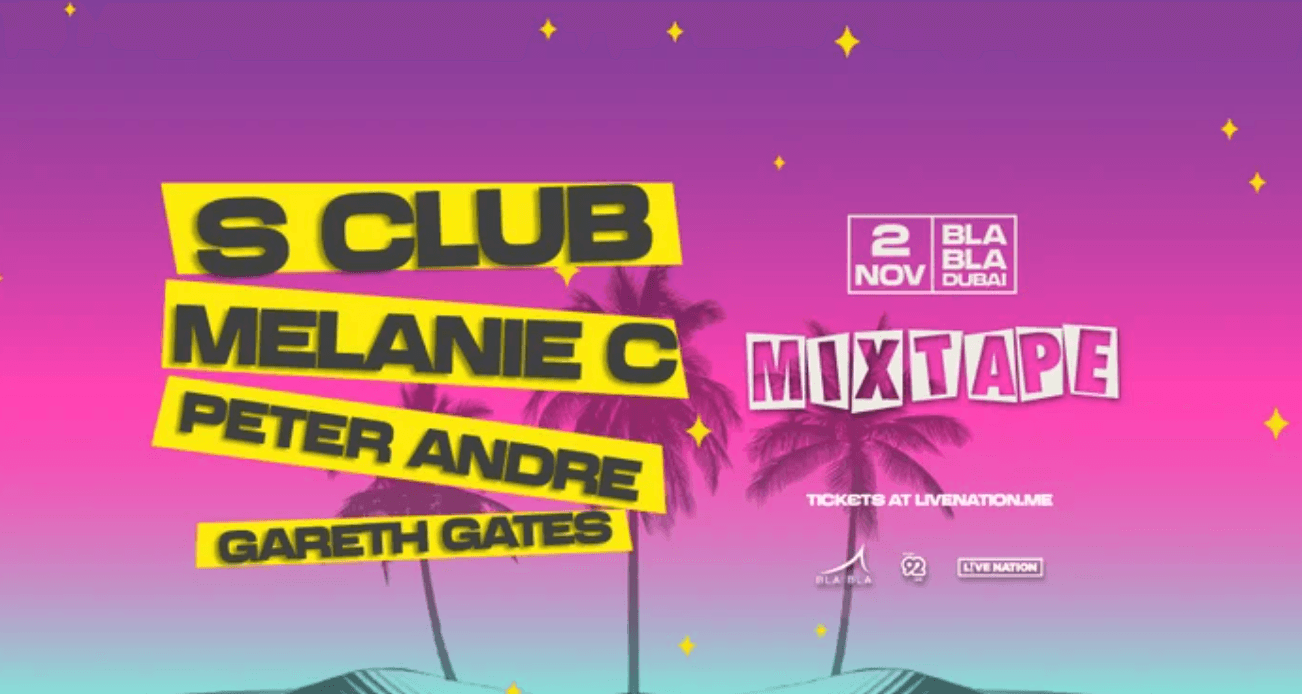 Mixtape Festival Dubai brings S Club, Mel C, Gareth Gates & Peter Andre: Blast from the Past!