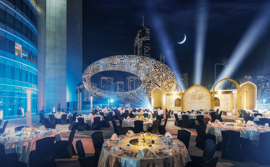RAMADAN IN DUBAI IFTAR UNDER THE STARS AT JUMEIRAH EMIRATES TOWERS