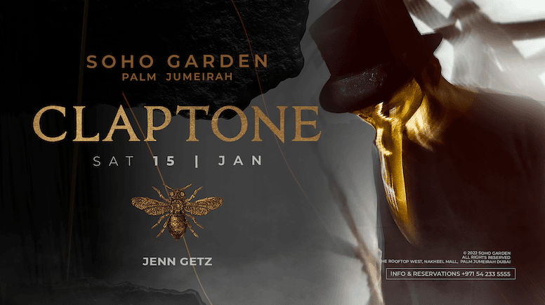 CATCH GERMAN DJ & PRODUCER, CLAPTONE, LIVE AT SOHO GARDEN PALM JUMEIRAH DUBAI