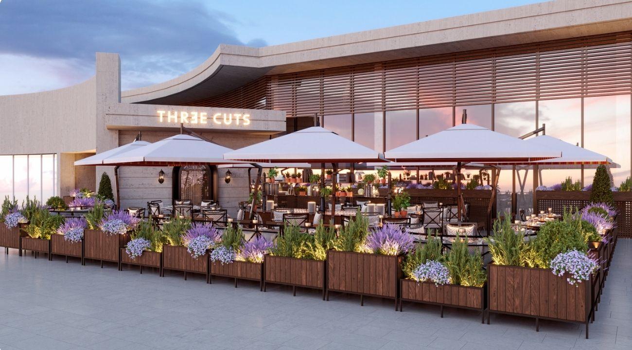 Take a slice of food and fun through THREE CUTS, a Dubai home-grown steakhouse & bar opening soon on The Palm