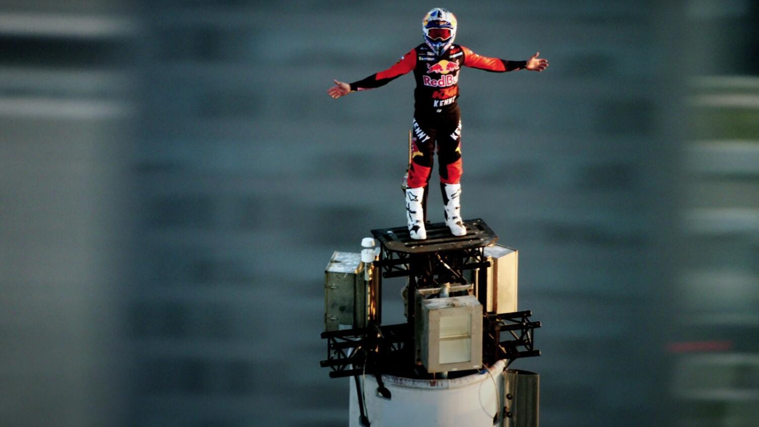 INCREDIBLE STUNT ATOP THE BURJ KHALIFA BY MOTORCYCLIST SAM SUNDERLAND