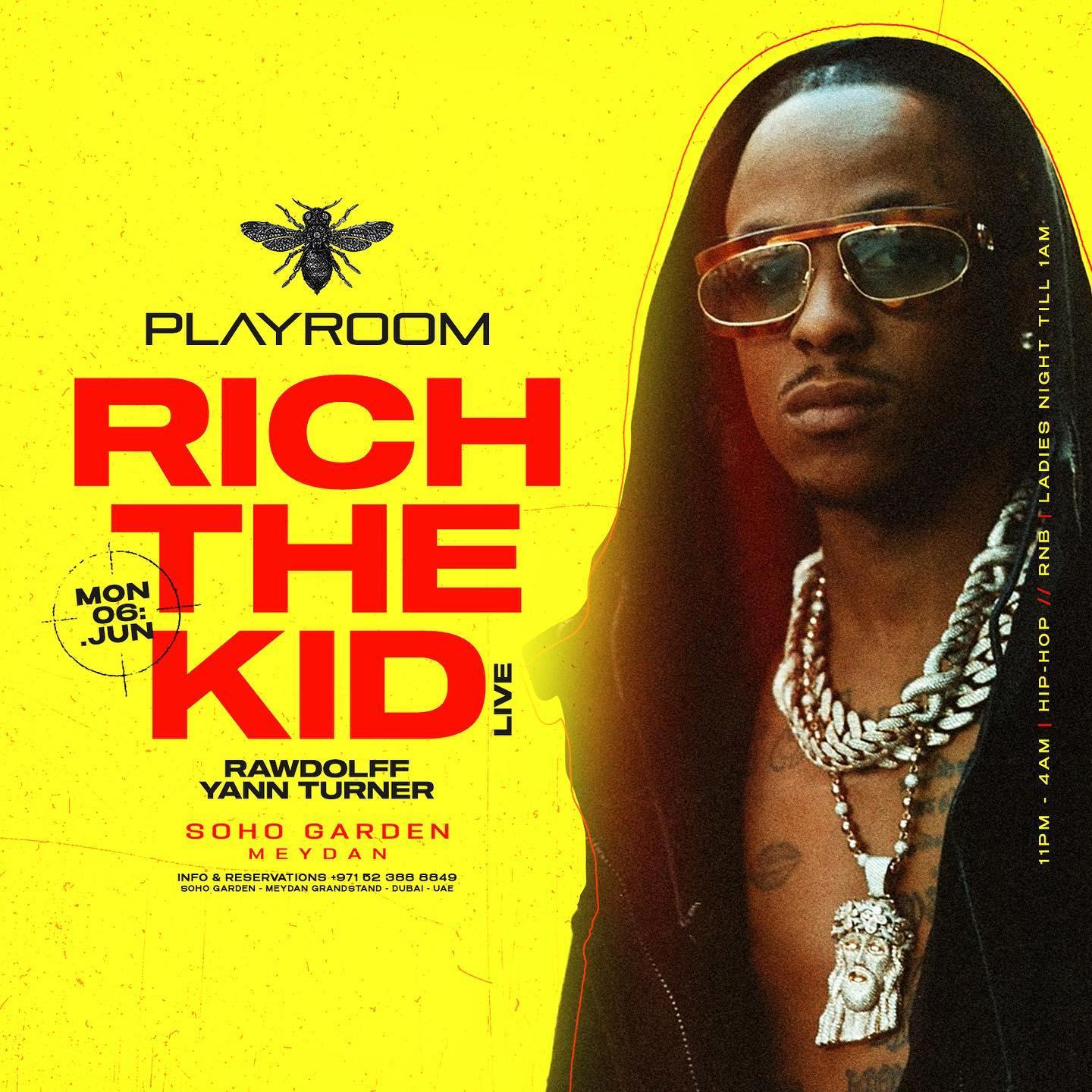 Rich The Kid at Playroom DXB 06.06.2022