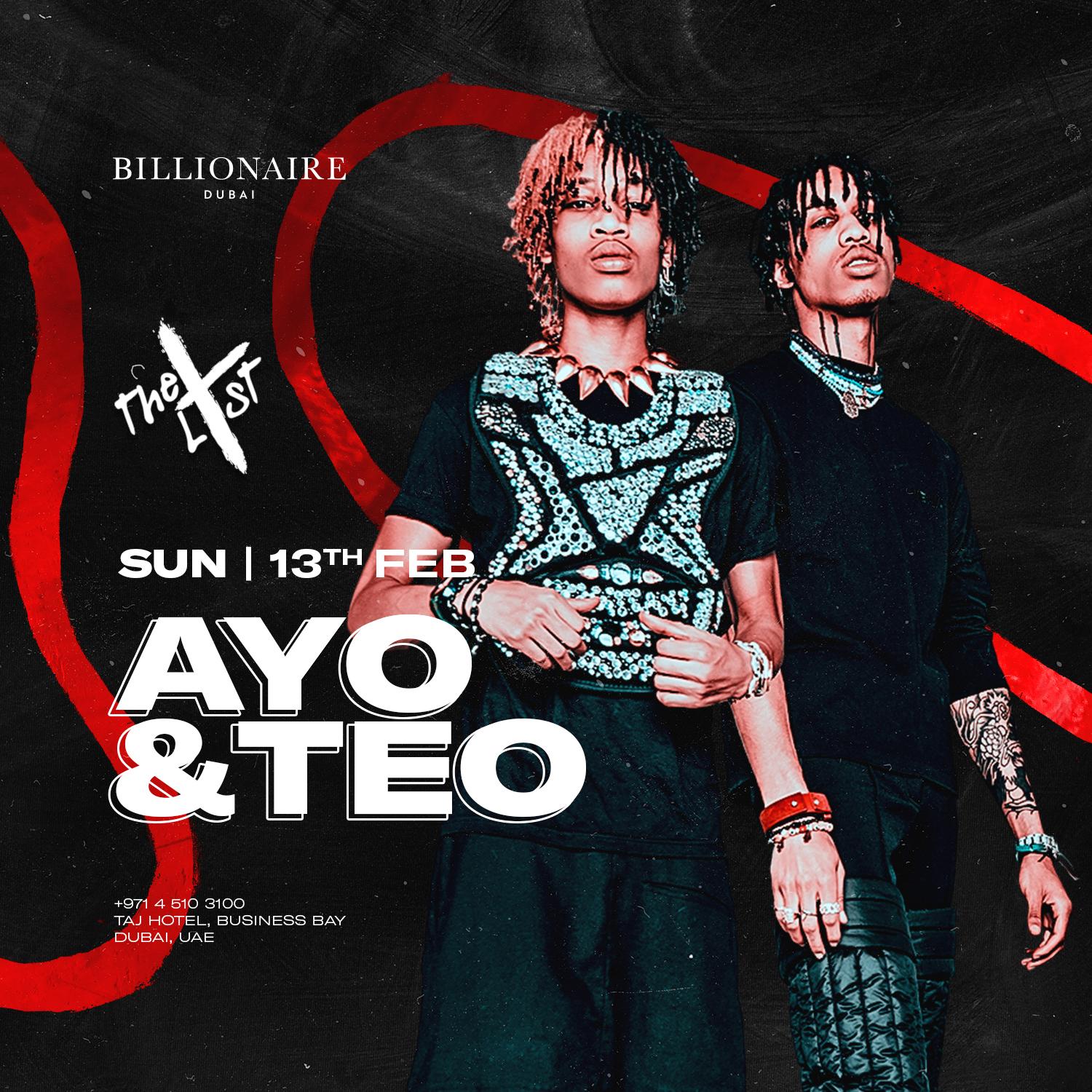 THE LIST | Ayo & Teo LIVE at Billionaire Dubai 13.02.2022