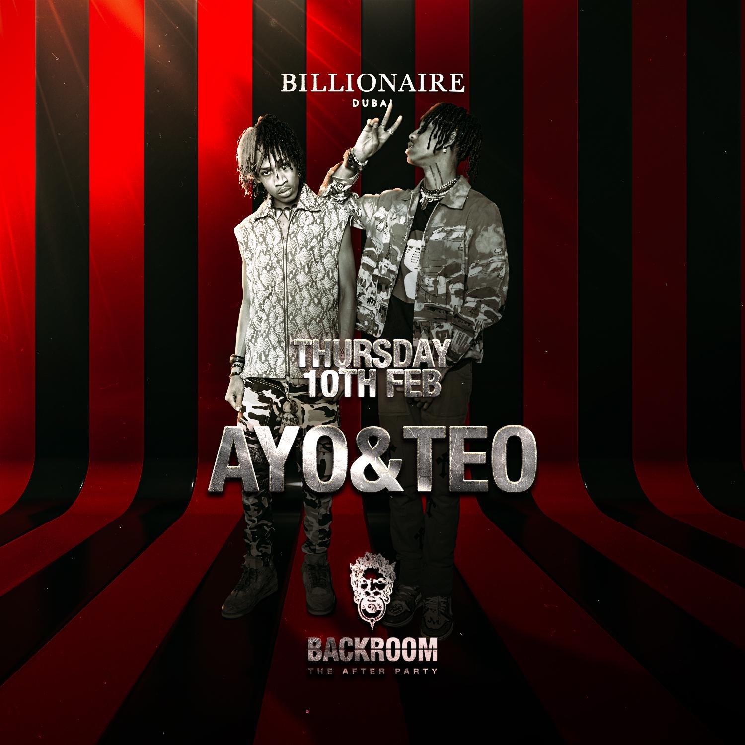 Ayo & Teo LIVE at Billionaire Dubai