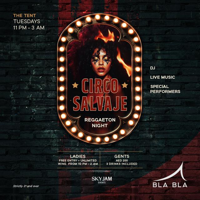 Circo Salvaje – Reggaeton Night