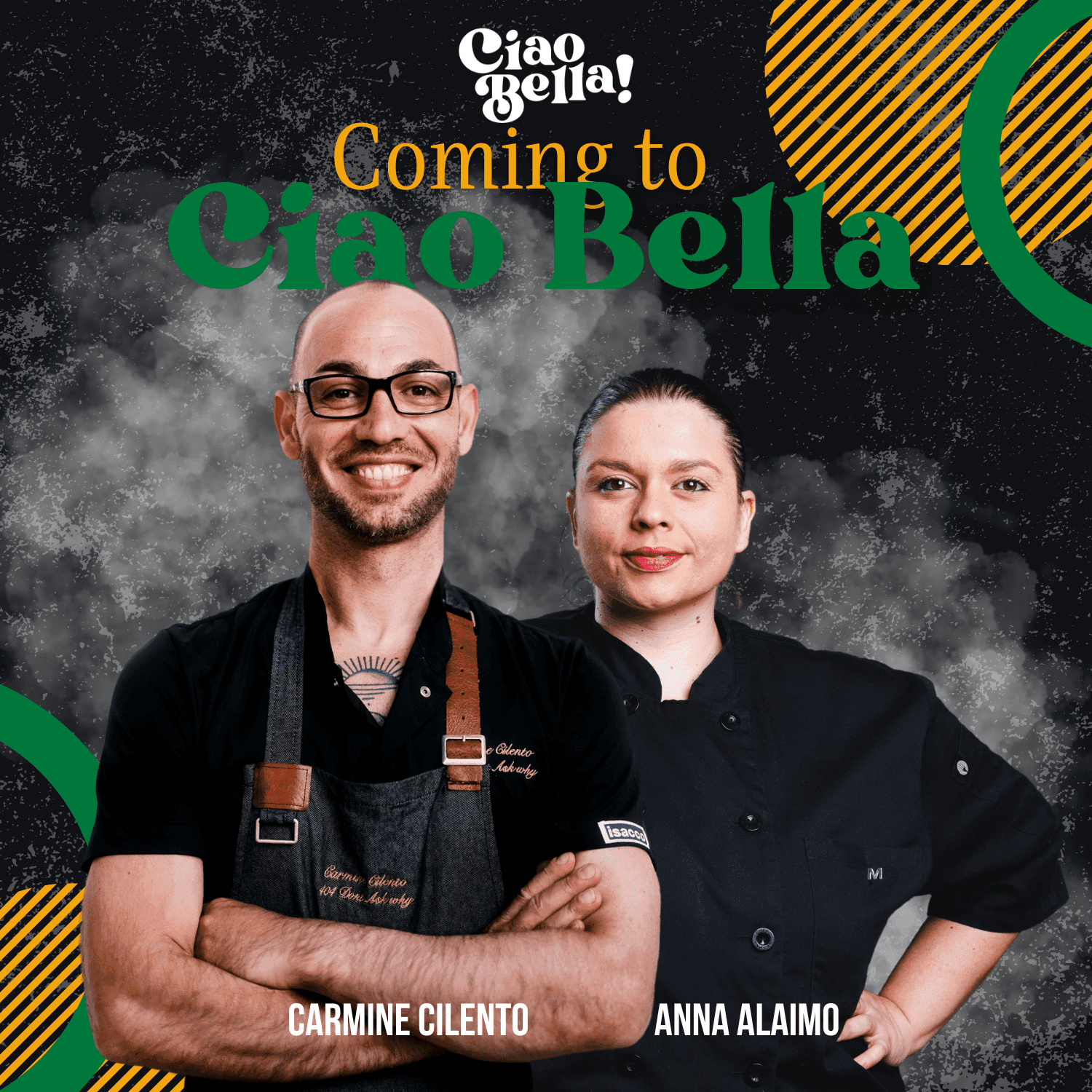 Chef Carmine Cilento visiting Ciao bella