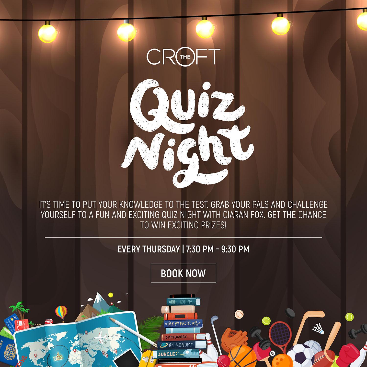 Quiz Night with Ciaran Fox at The Croft
