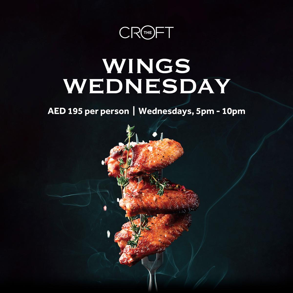 Wings Wednesdays on Wednesday 12th June 2024 in The Croft
