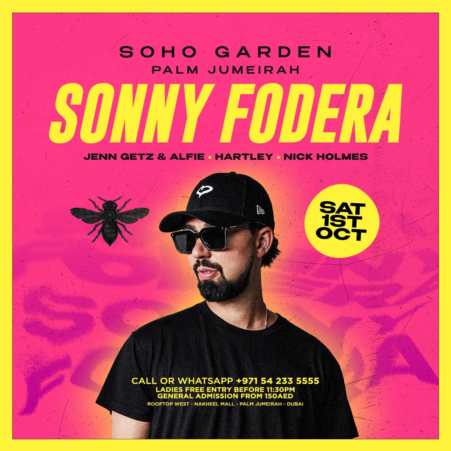 Sonny Fodera 01.10.22 at Soho Garden Palm Jumeirah