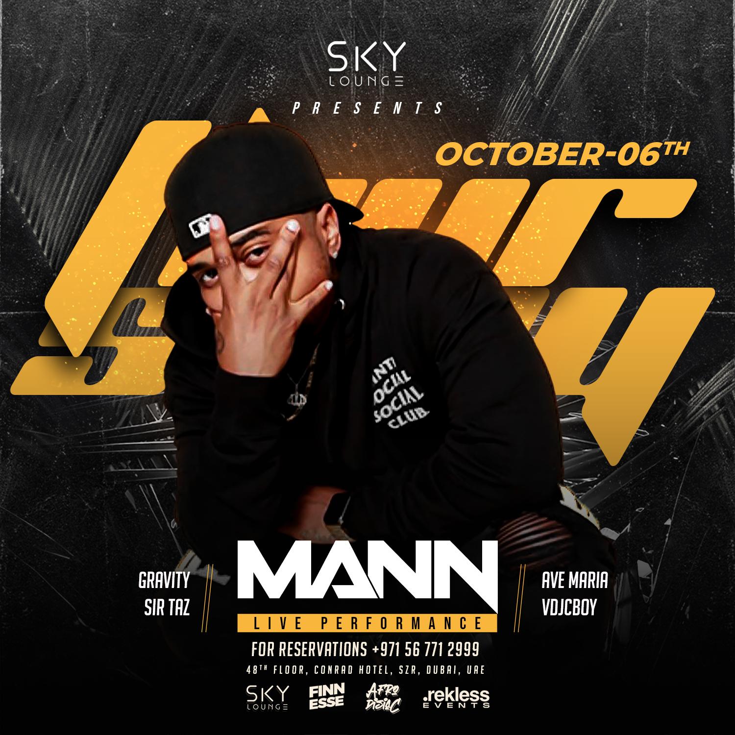 Mann Live at Sky Lounge