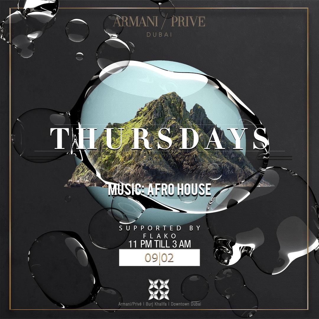 ARMANI/PRIVĒ |THURSDAYS