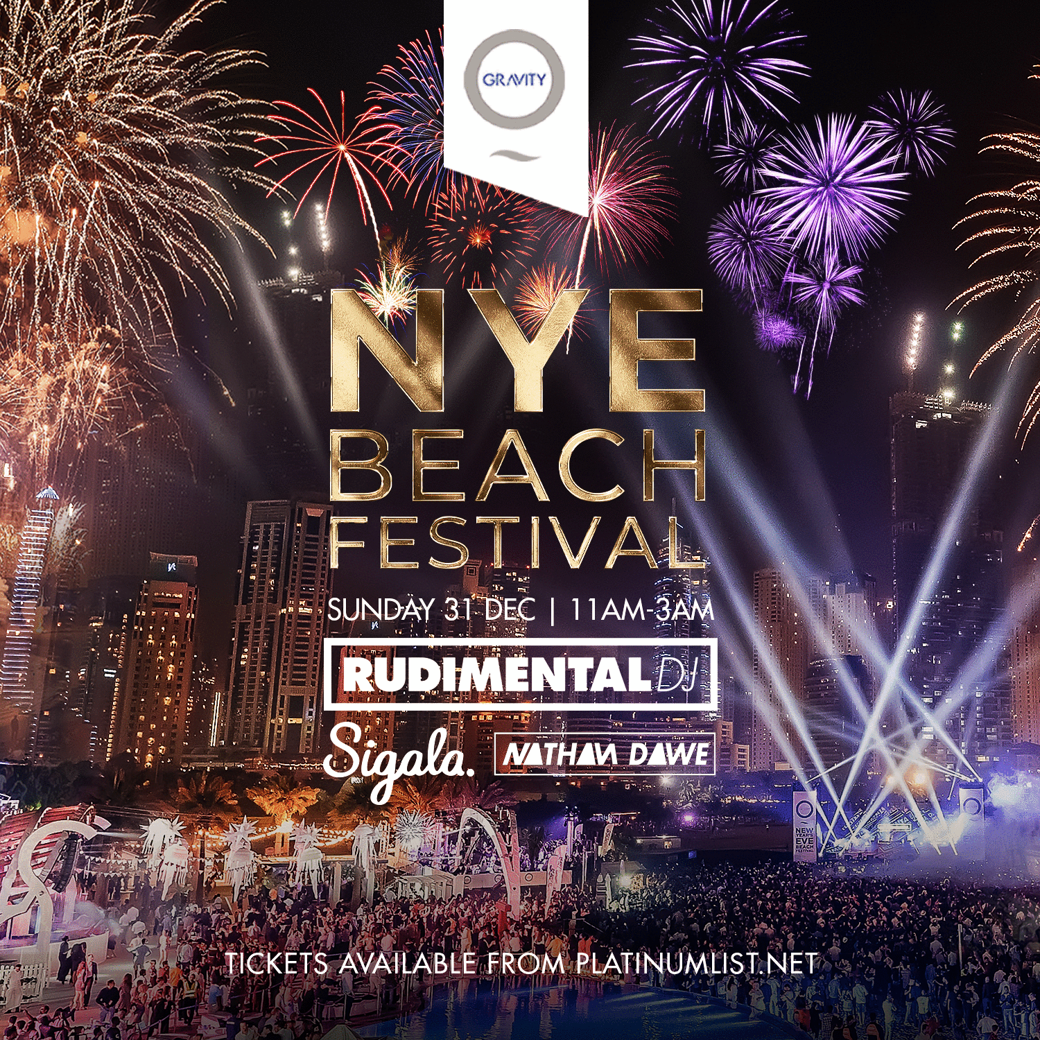 Zero Gravity’s New Year’s Eve Beach Festival