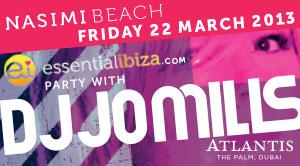 WIN 2 TICKETS for Essential ibiza featuring jo mills 22nd March
