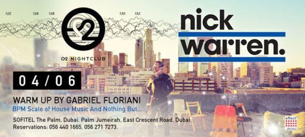 O2 PROUDLY PRESENTS NICK WARREN LIVE ON THURSDAY 4TH JUNE