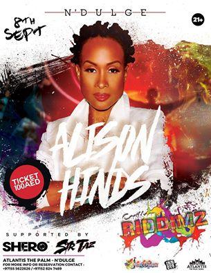 Caribbean Riddimz present Alison Hinds LIVE at N'dulge