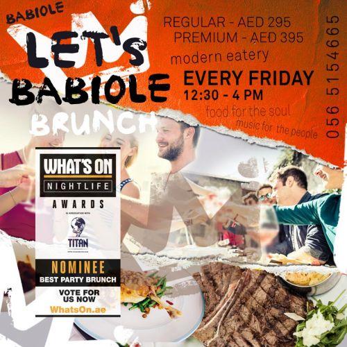 Let's Babiole - Nominated 'Party Brunch of the year''