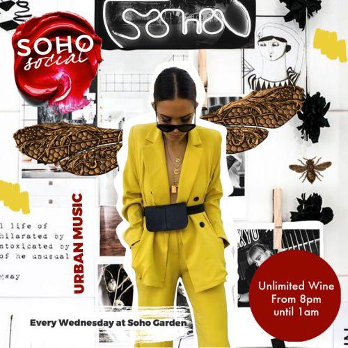 Soho Social ladies night every Wednesday at Soho Garden!