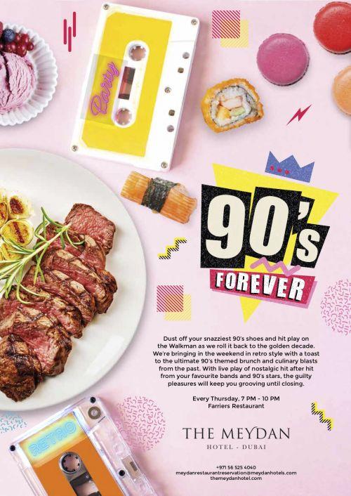 90's Forever Evening Brunch at Farriers Restaurant
