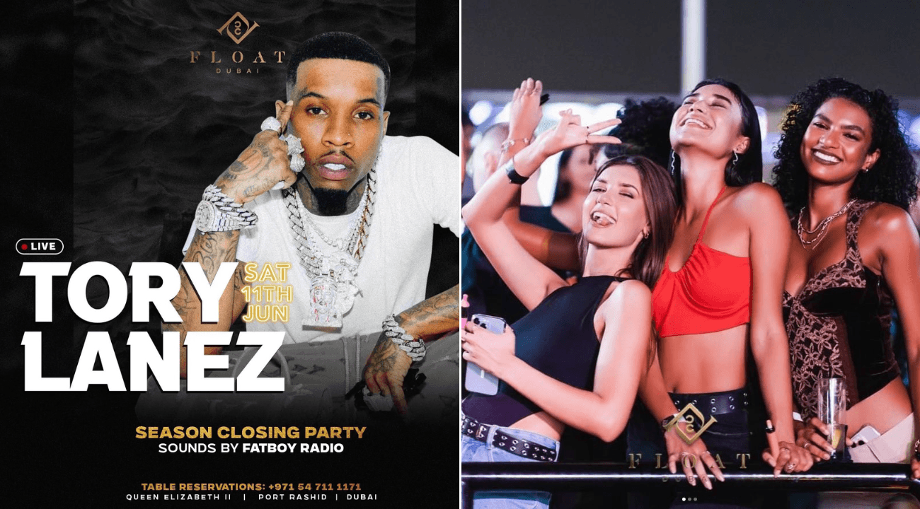 DON'T MISS THE CLOSING WEEKEND AT FLOAT DUBAI FEATURING TORY LANEZ LIVE!