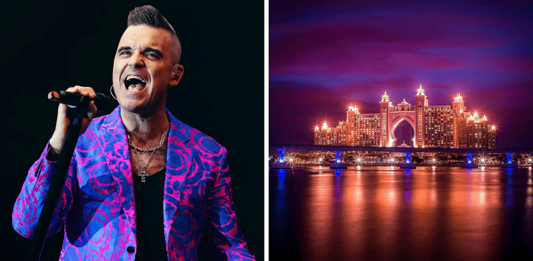 ROBBIE WILLIAMS TO PERFORM LIVE AT ATLANTIS THE PALM FOR NEW YEARS EVE 2021