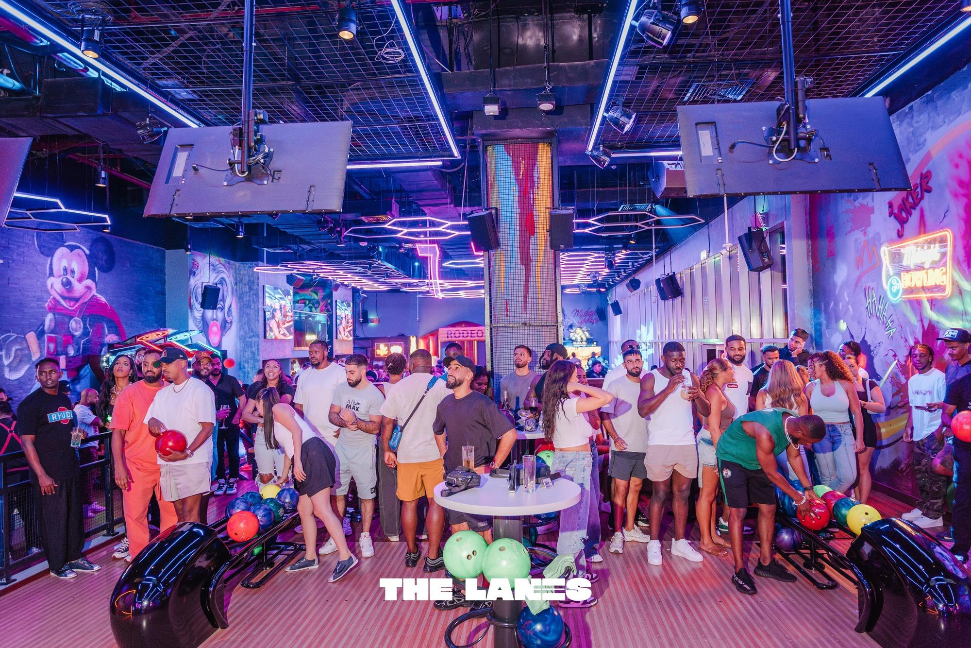 Dubai's bowling party & arcade games "The Lanes" at Triple 7!