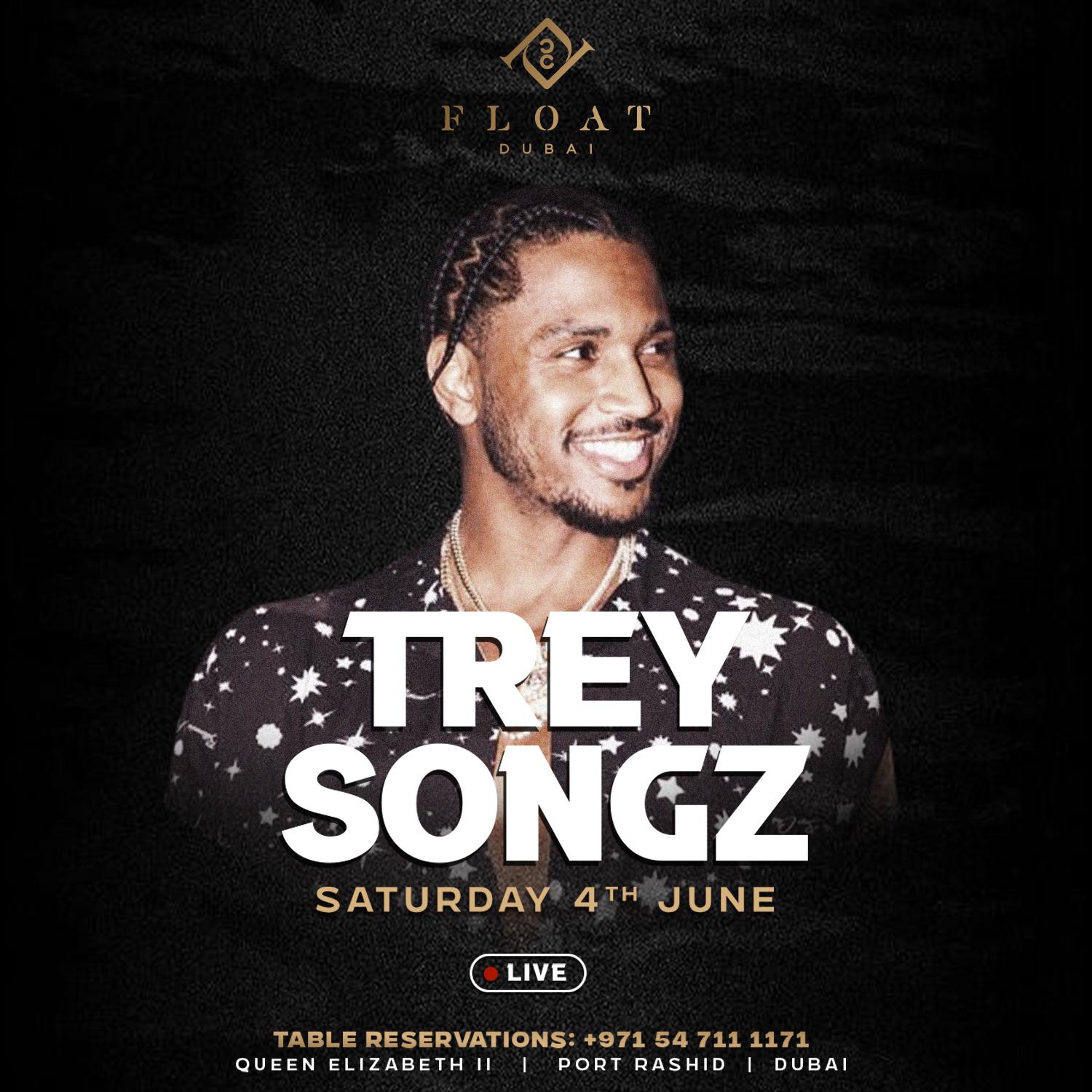 Trey Songz live at Float Dubai - 04.06.2022
