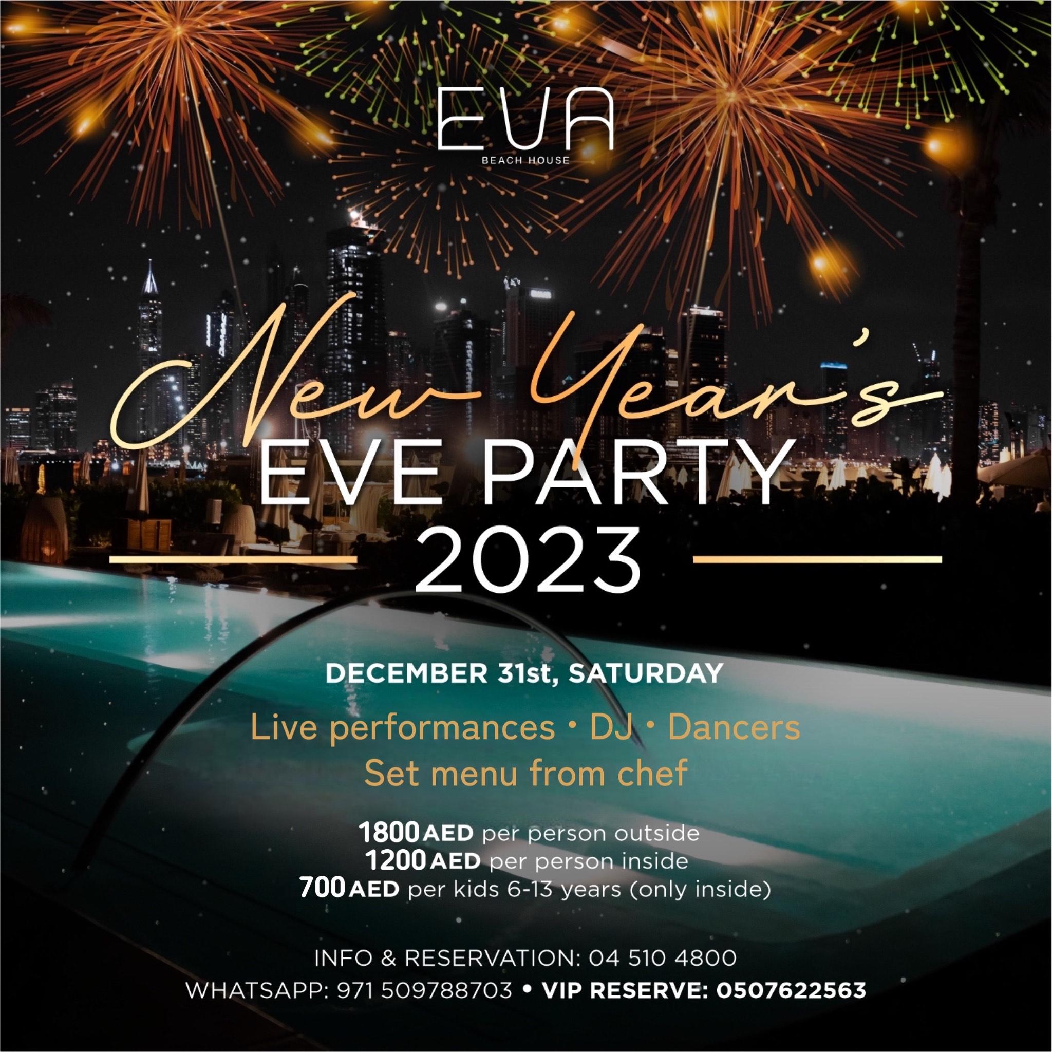 New Year's Eve Party at Eva Beach House