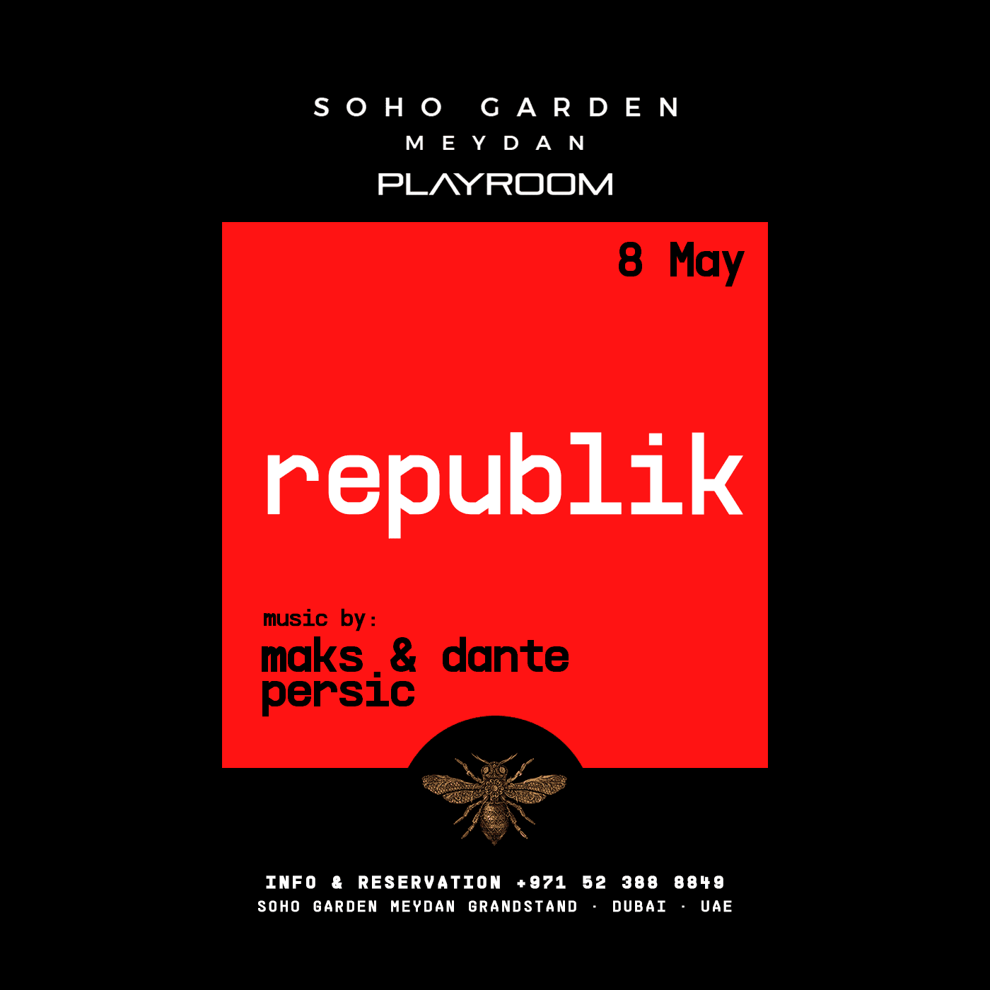 REPUBLIK at Playroom 8th May