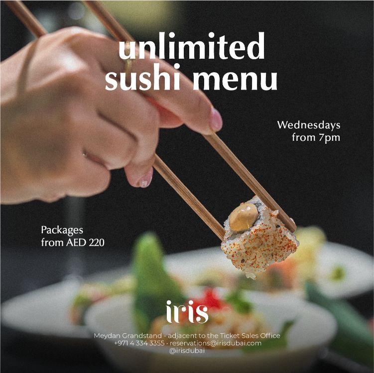 Taste of Iris: Unlimited Sushi Menu
