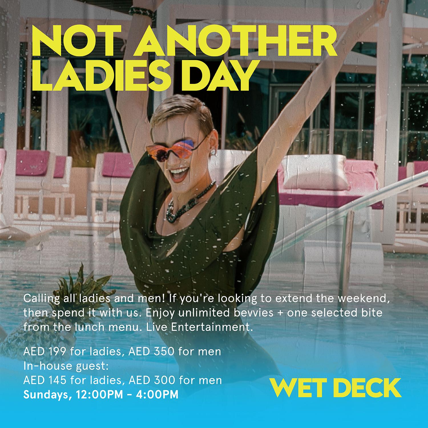 NOT ANOTHER LADIES DAY - SUNDAY LADIES DAY