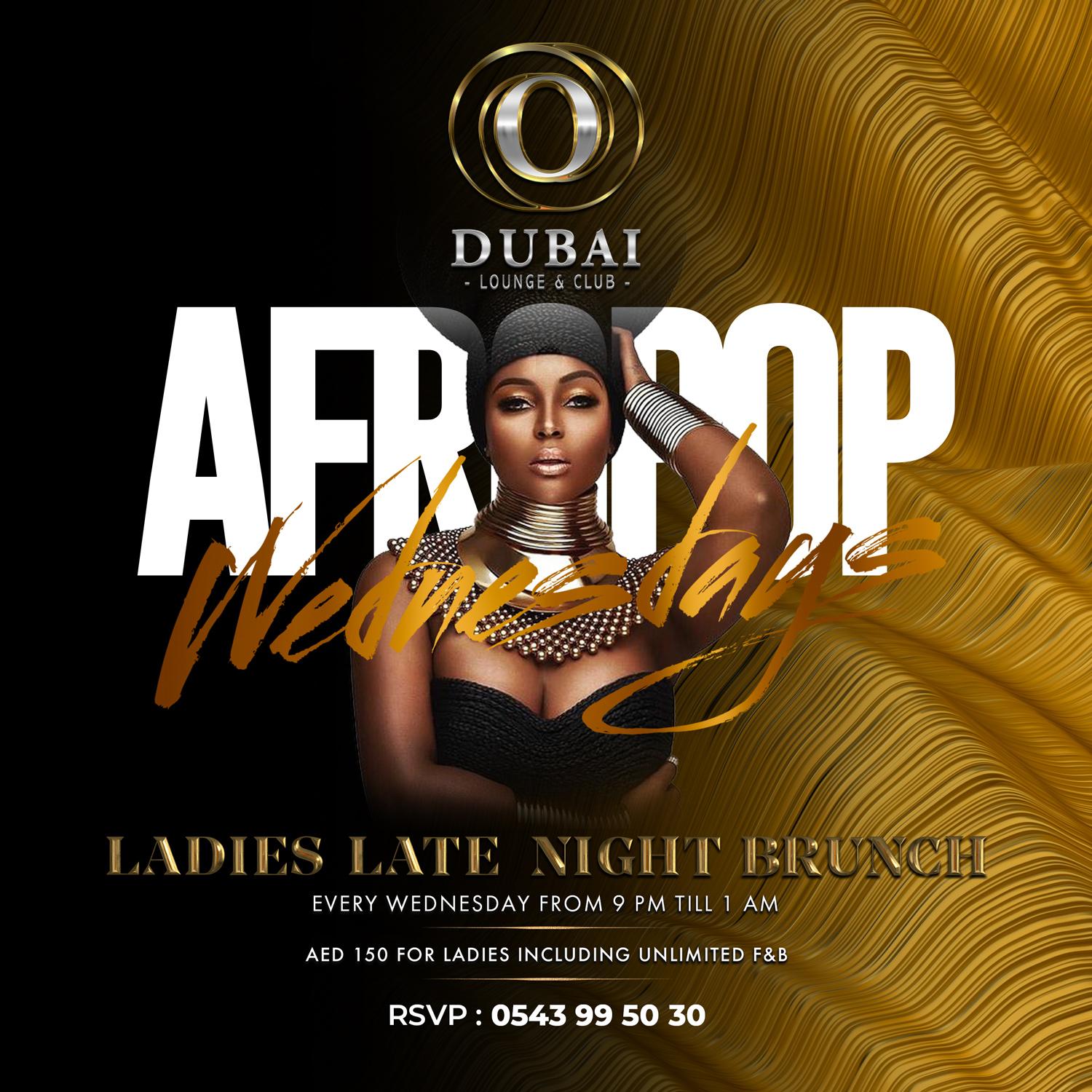 Afropop Wednesdays - Ladies Late Night Brunch