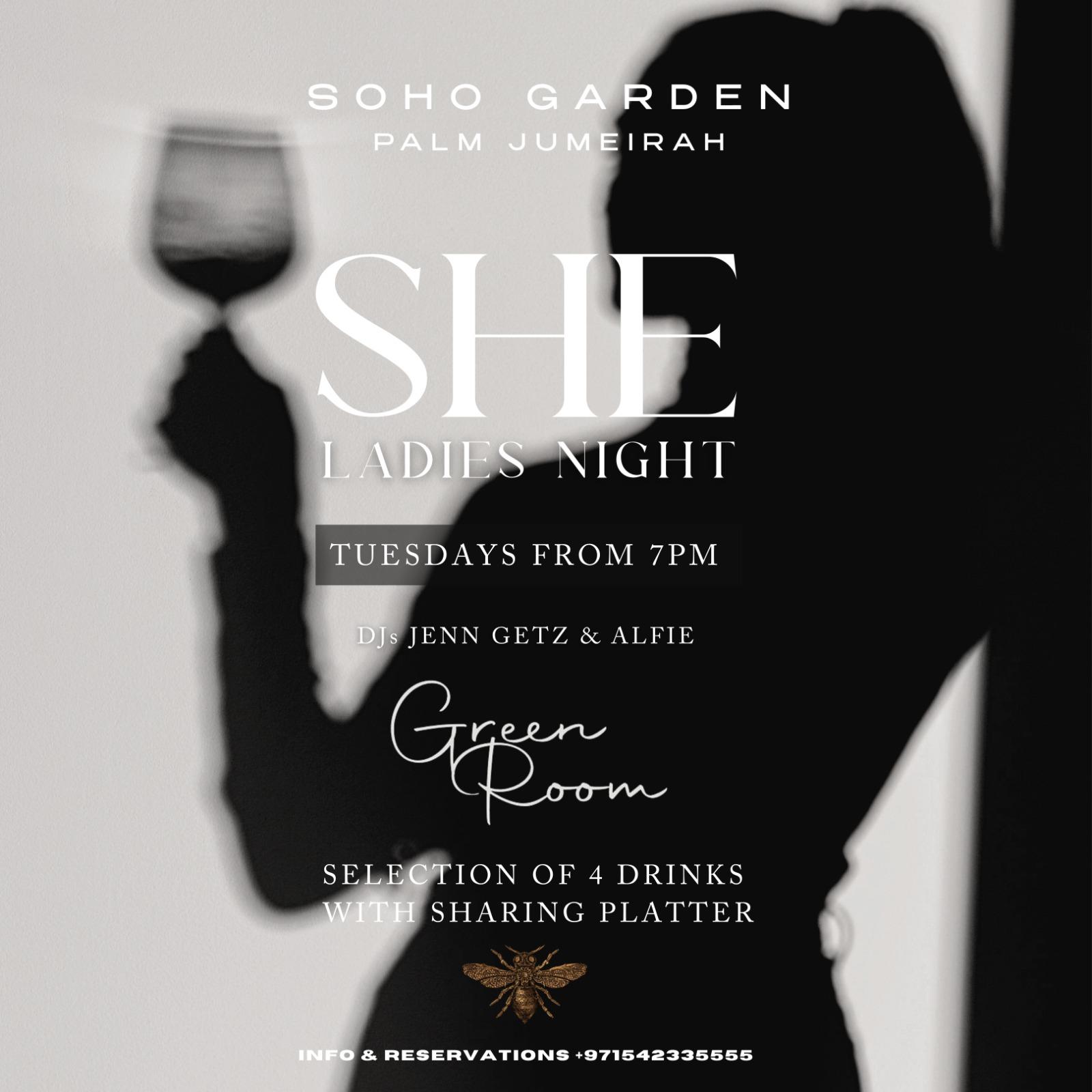 SHE Ladies Night at Soho Garden Palm 